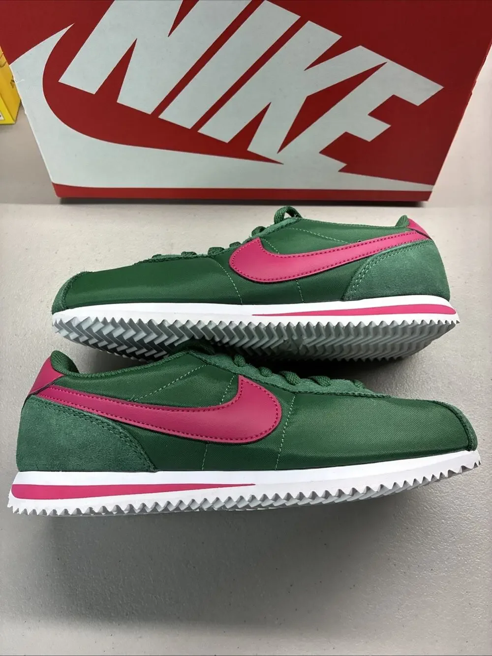 Nike Cortez Textile Size 4.5Y Or Women’s 6 Gorge Green/White IH7654 300 New NIB